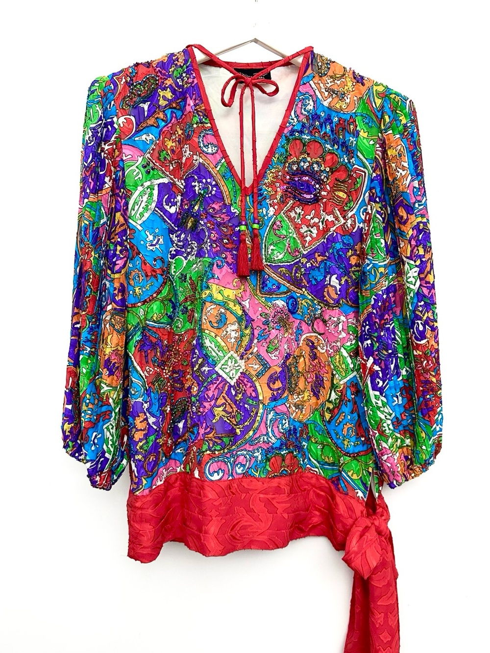 SILK✨ Vintage 80’s Diane Freis Blouse